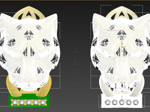 Earrings ring 3Dプリントモデル