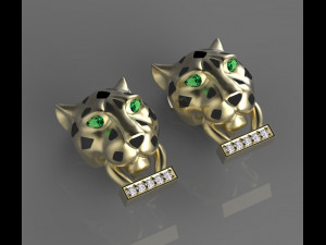 Earrings ring 3Dプリントモデル