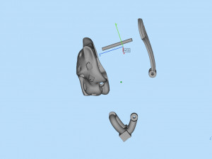 Earrings ring 3Dプリントモデル