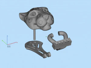 Earrings ring 3D Print Model
