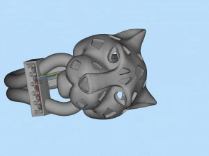 Earrings ring 3D Print Model
