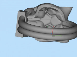 Earrings ring 3D Print Model