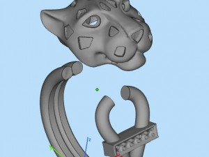Earrings ring 3Dプリントモデル