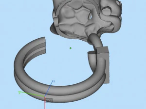 Earrings ring 3D Print Model