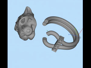 Earrings ring 3D Print Model