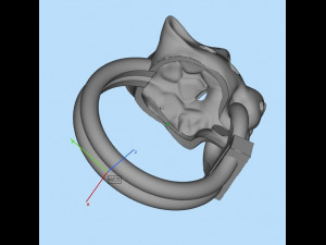 Earrings ring 3Dプリントモデル