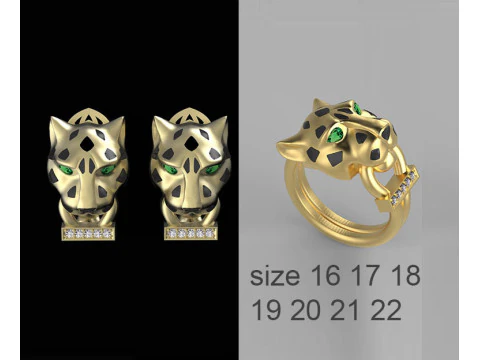 Earrings ring 3D Print Model