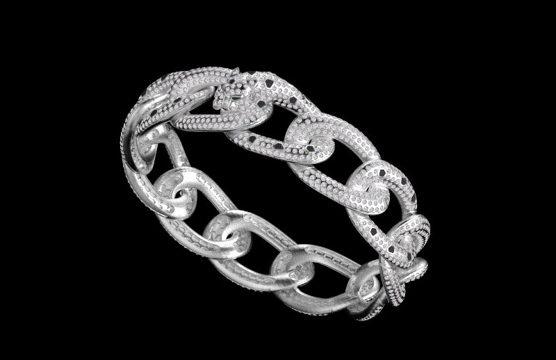Bracelet 3D Print Model .c4d .max .obj .3ds .fbx .stl .blend 