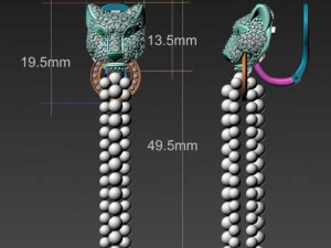 Earrings 3D Print Model