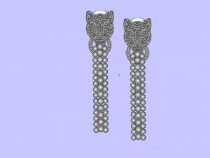 Earrings 3D Print Model