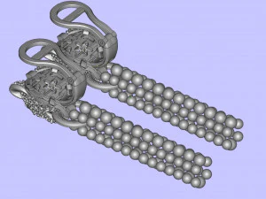 Earrings 3D Print Model
