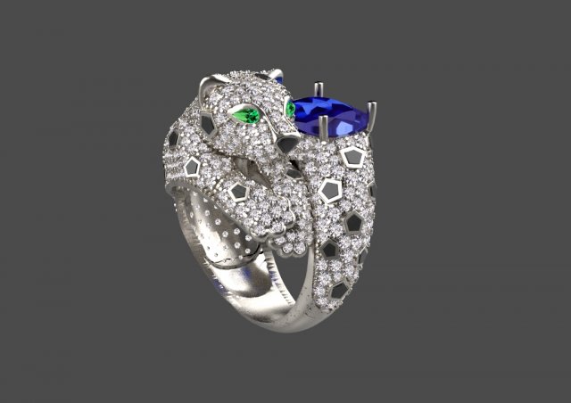 Ring 3D Print Model .c4d .max .obj .3ds .fbx .stl .blend 