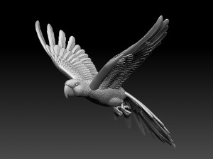 parrot 3D 打印模型