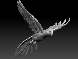 parrot 3D 打印模型