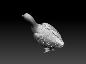 goose Model Cetak 3D