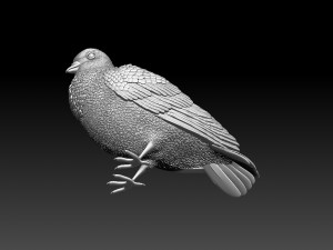 pigeon 3Dプリントモデル