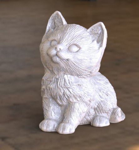 cat 3D 프린트 모델 .c4d .max .obj .3ds .fbx .stl .blend