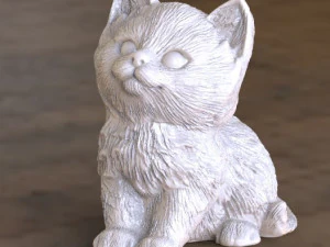 猫 3Dプリントモデル