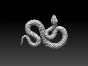 snake 3D-printmodel