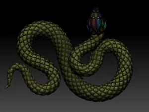 snake 3D Print Model