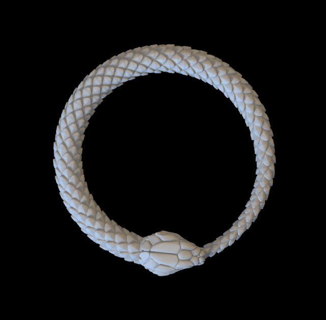 snake 3D Принт Модель .c4d .max .obj .3ds .fbx .stl .blend