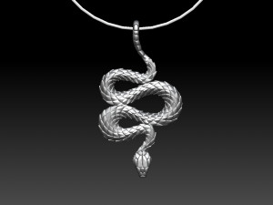 snake pendant 3D Print Model