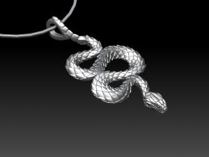snake pendant 3D 打印模型