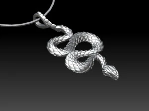 snake pendant 3D Print Model