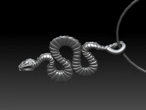 snake pendant 3D Print Model