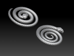 snake Model Cetak 3D