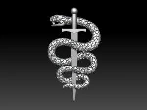 snake 3D Print Model
