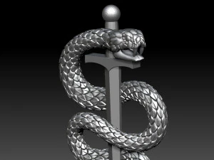 snake 3D Print Model