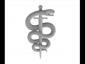 snake 3D Print Model
