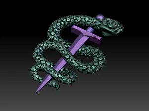 snake 3D Print Model