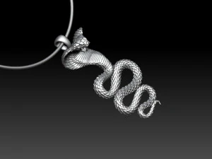snake pendant 3D Print Model