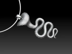 snake pendant 3D Print Model