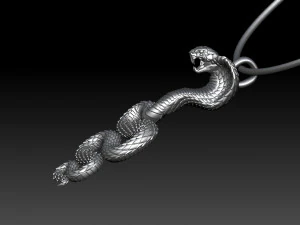 snake pendant 3D Print Model