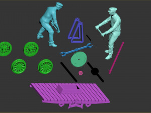 handcar 3D Print Model