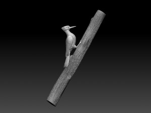woodpecker 3D-printmodel