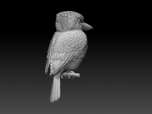blue winged kookaburra Model do druku 3D