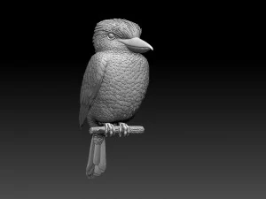 blue winged kookaburra 3D Print Model