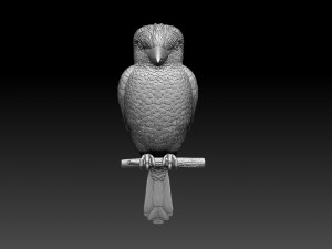 blue winged kookaburra Model do druku 3D