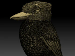 blue winged kookaburra 3D Print Model