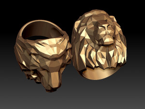 ring lion 3D 打印模型