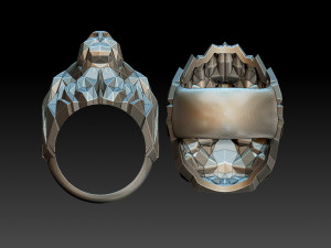 ring lion 3D 打印模型
