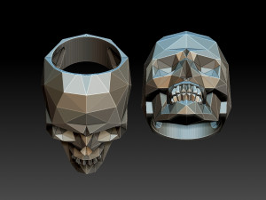 ring skull 3D Принт Модель