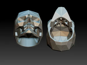 ring skull 3D Print Model