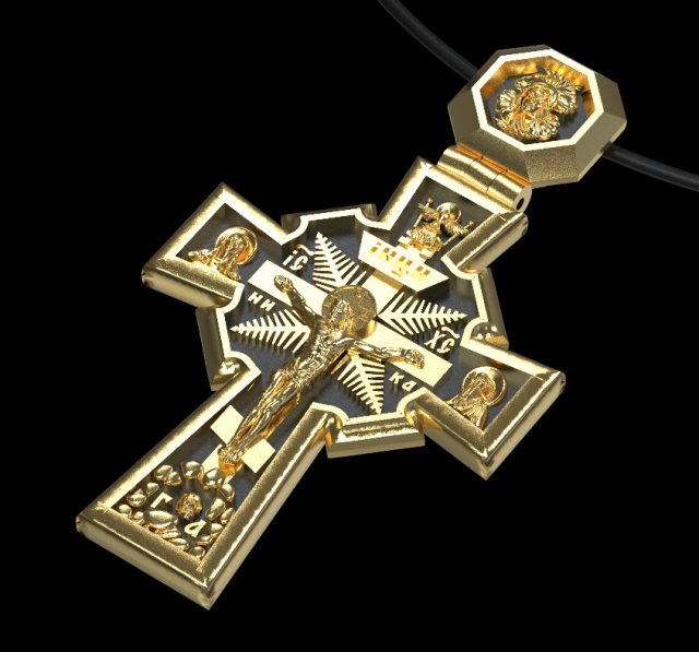 pendant cross 3D Baskı Modeli .c4d .max .obj .3ds .fbx .stl .blend