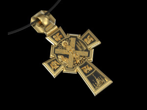 pendant cross 3D Baskı Modeli