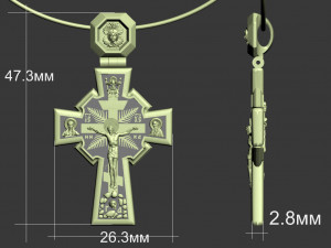 pendant cross 3D Baskı Modeli